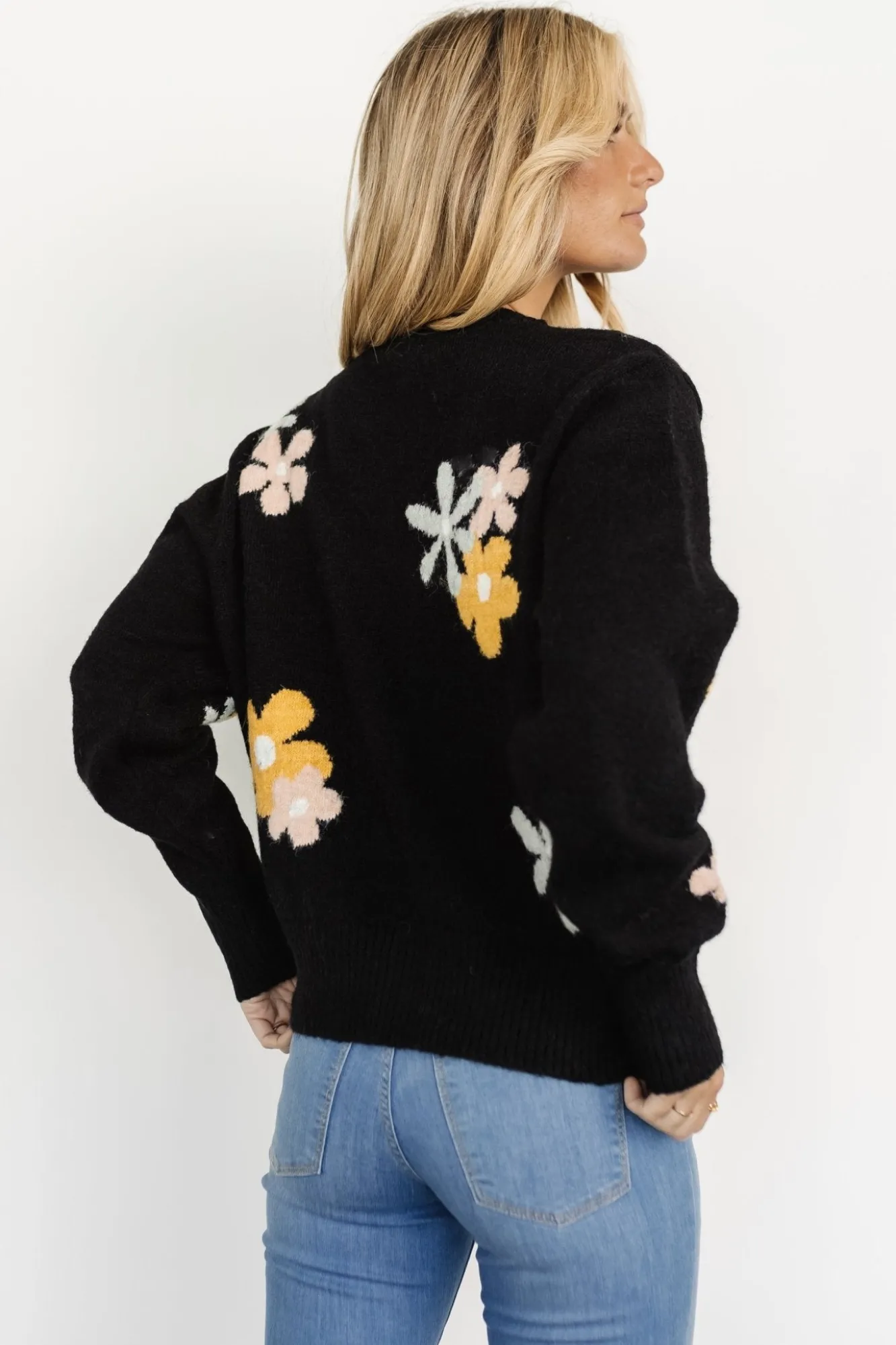 Baltic Born Roxy Sweater | Black Flower