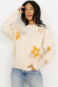 Baltic Born Roxy Sweater | Cream Flower