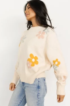 Baltic Born Roxy Sweater | Cream Flower