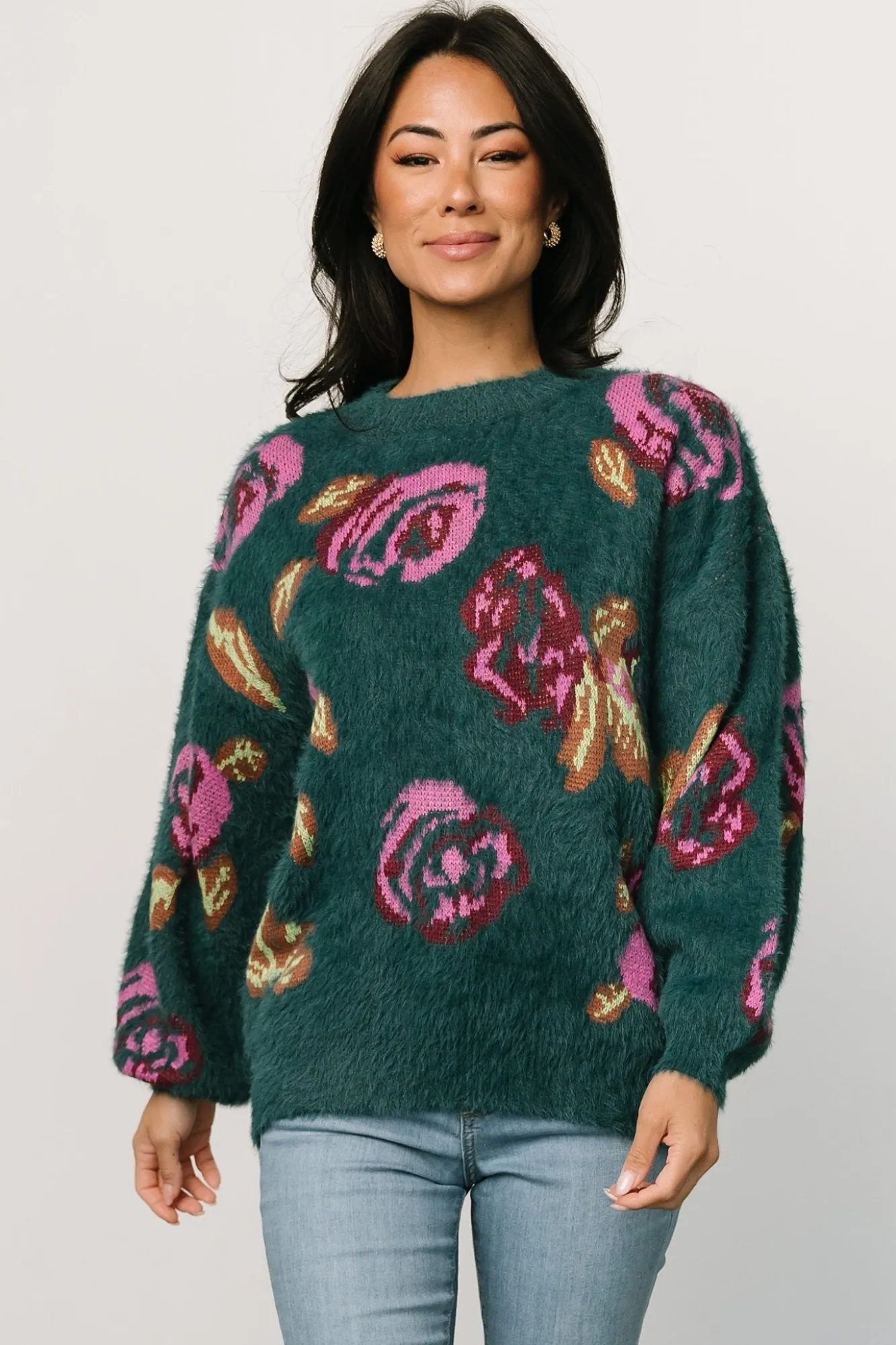 Baltic Born Ryder Sweater | Jade Multi Floral