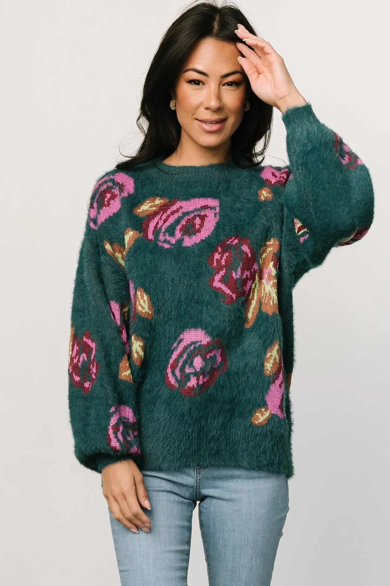 Baltic Born Ryder Sweater | Jade Multi Floral