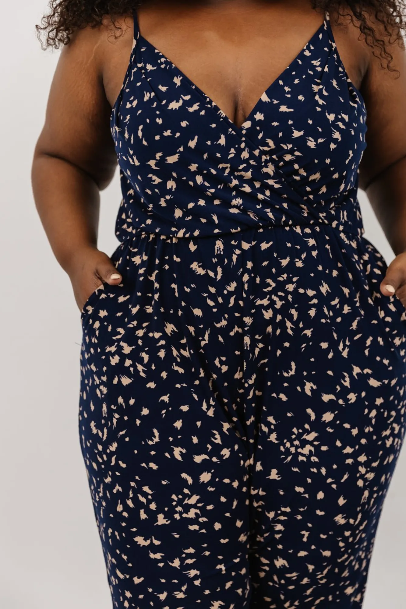 Baltic Born Sade Jumpsuit | Navy Print