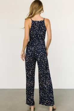 Baltic Born Sade Jumpsuit | Navy Print