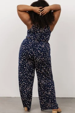 Baltic Born Sade Jumpsuit | Navy Print