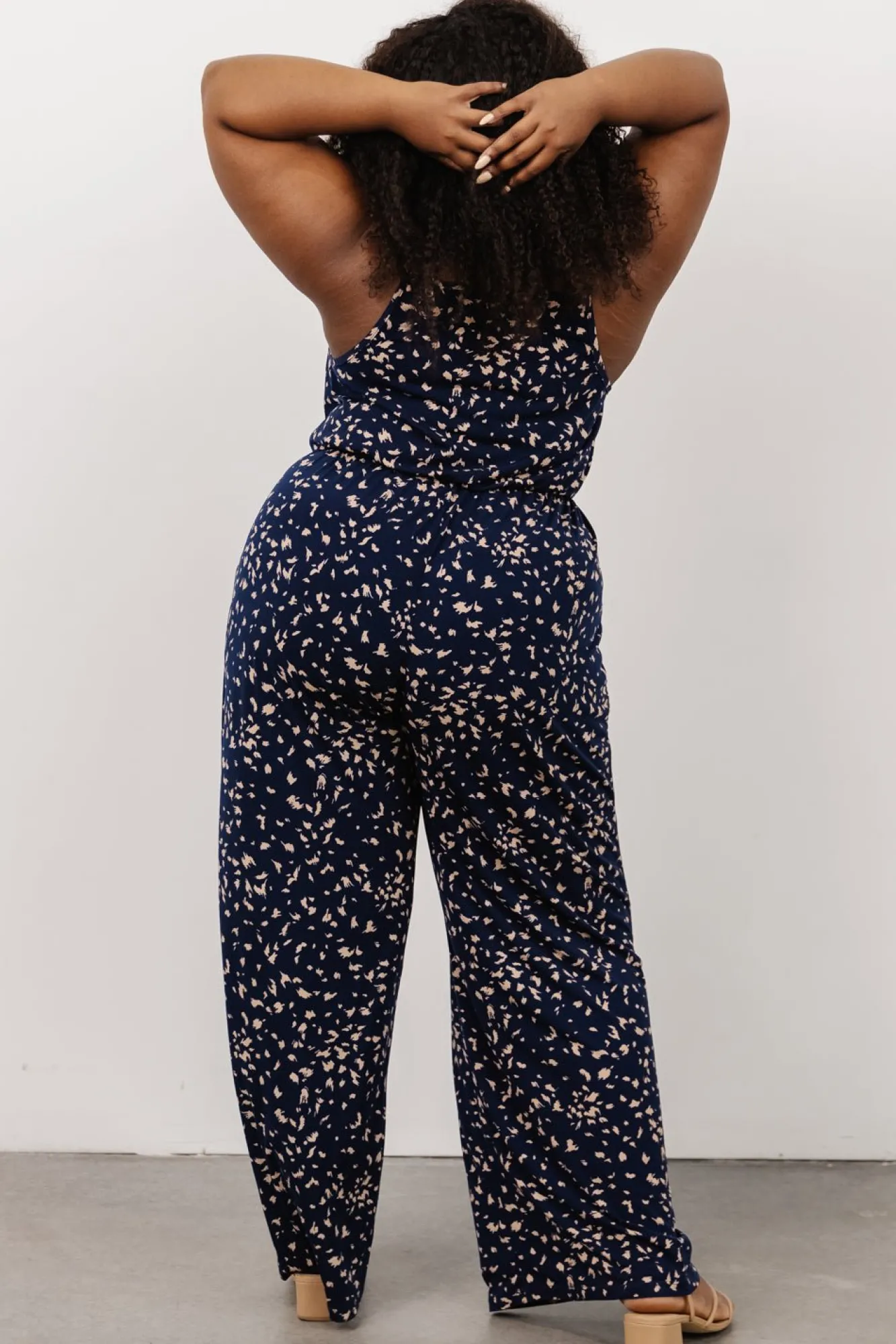 Baltic Born Sade Jumpsuit | Navy Print
