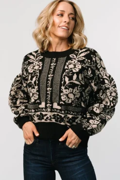 Baltic Born Salzburg Sweater | Black + Natural