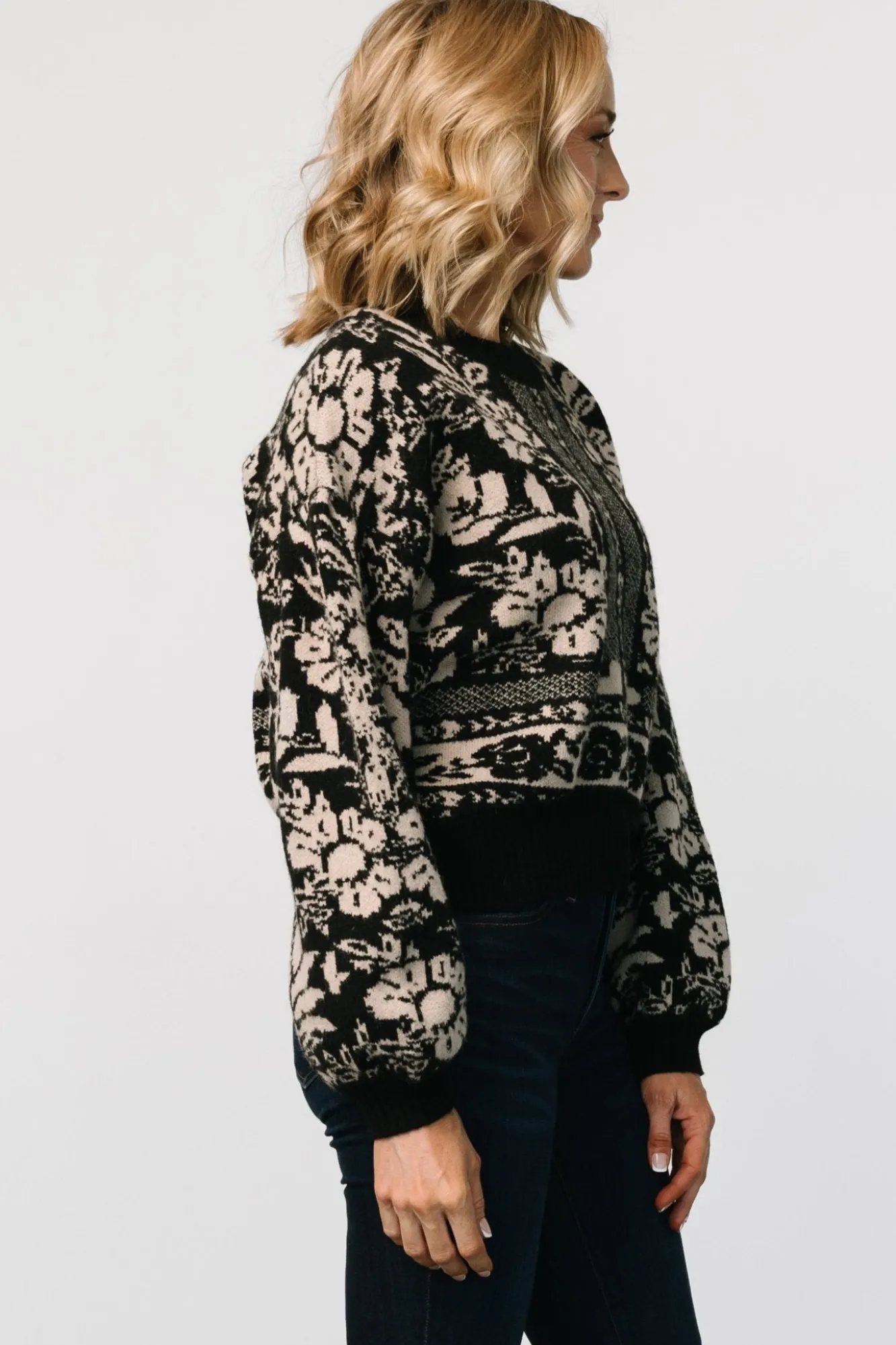 Baltic Born Salzburg Sweater | Black + Natural