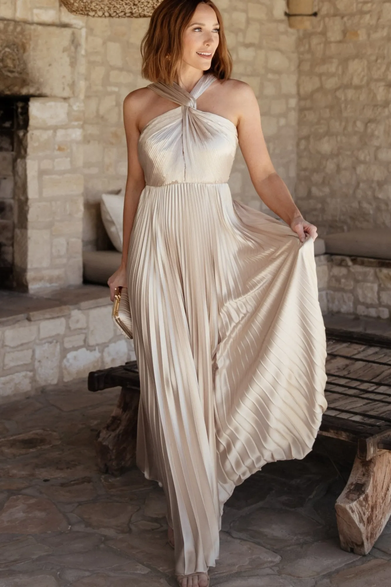 Baltic Born Sandra Pleated Maxi Dress |