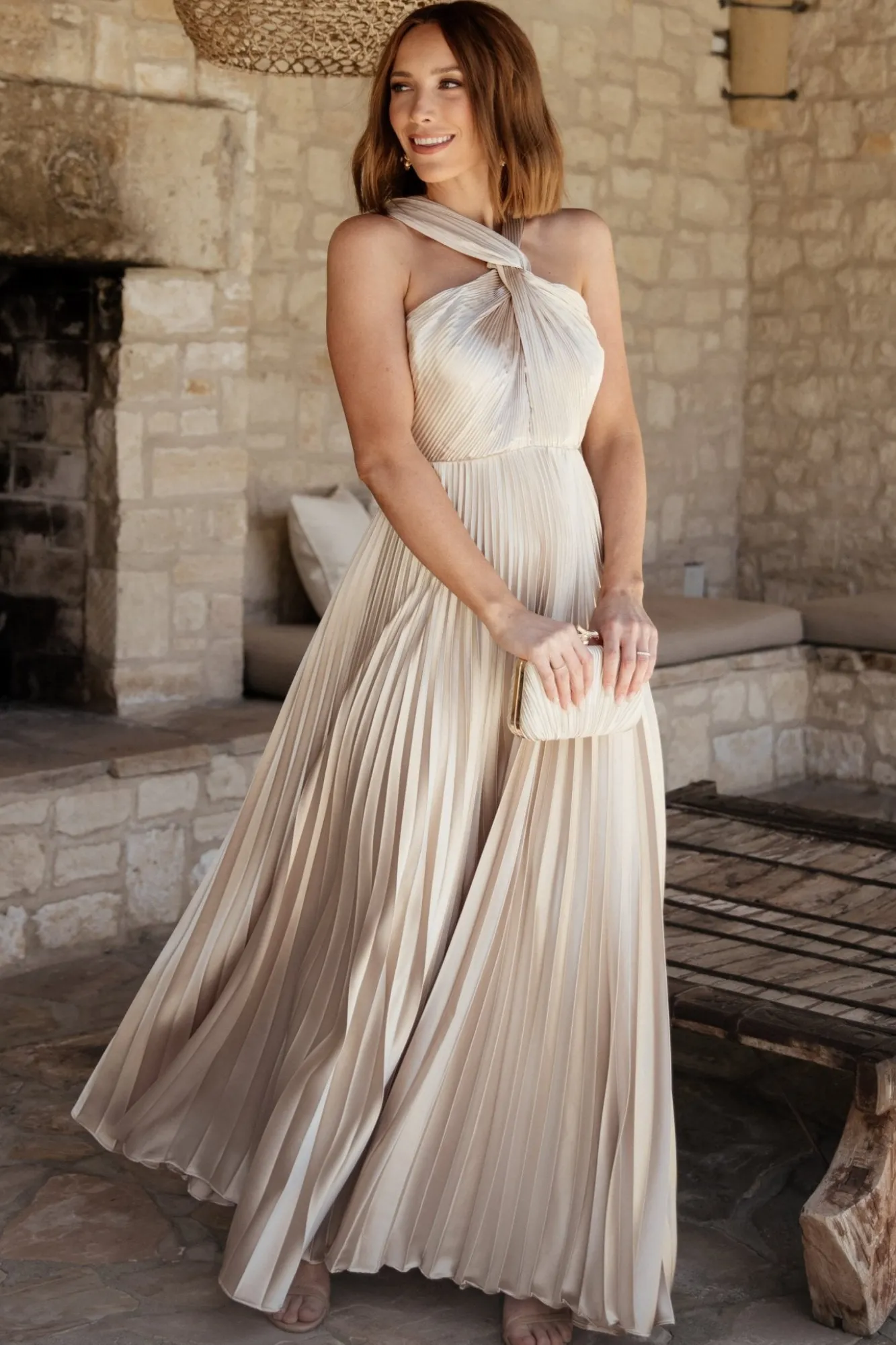 Baltic Born Sandra Pleated Maxi Dress |