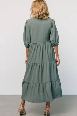 Baltic Born Sandy Button Tiered Dress |
