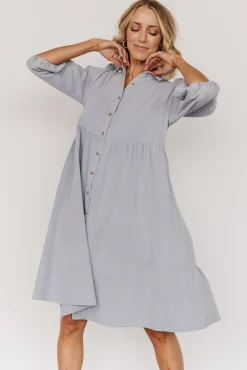Baltic Born Sari Babydoll Dress | Light Denim