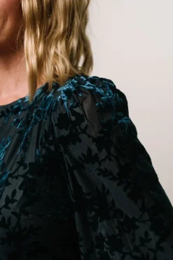 Baltic Born Savi Tie Back Dress | Deep Teal