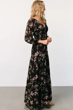 Baltic Born Sawyer Tiered Maxi Dress | Black + Berry