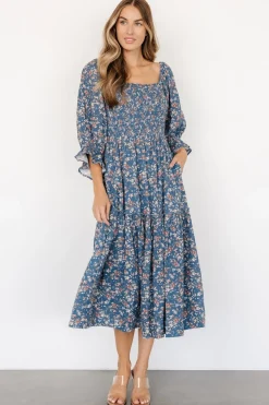Baltic Born Sedona Smocked Dress | Blue Floral