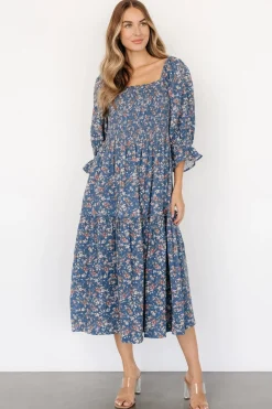 Baltic Born Sedona Smocked Dress | Blue Floral