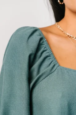 Baltic Born Selena Tiered Mini Dress | Vintage Teal