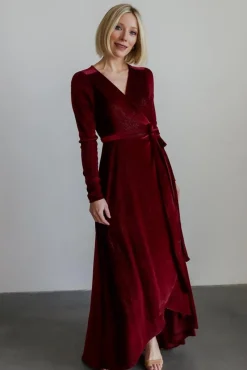 Baltic Born Serena Shimmer Velvet Wrap Dress |