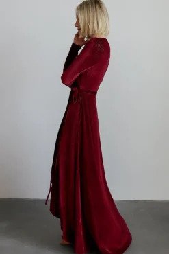 Baltic Born Serena Shimmer Velvet Wrap Dress |