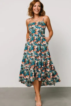 Baltic Born Shari Tank Maxi Dress | Deep Blue Floral