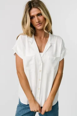 Baltic Born Shaylee Button Up Top | Off White