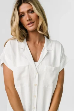 Baltic Born Shaylee Button Up Top | Off White