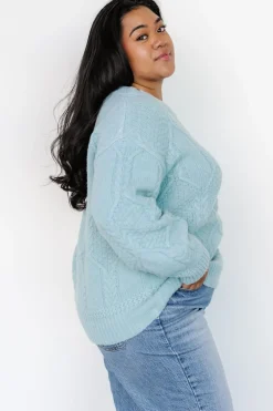 Baltic Born Sheffield Knit Sweater | Light Blue
