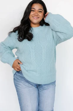 Baltic Born Sheffield Knit Sweater | Light Blue