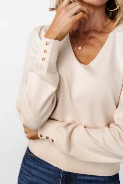 Baltic Born Sheila V Neck Sweater Top |