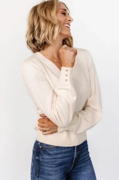 Baltic Born Sheila V Neck Sweater Top |