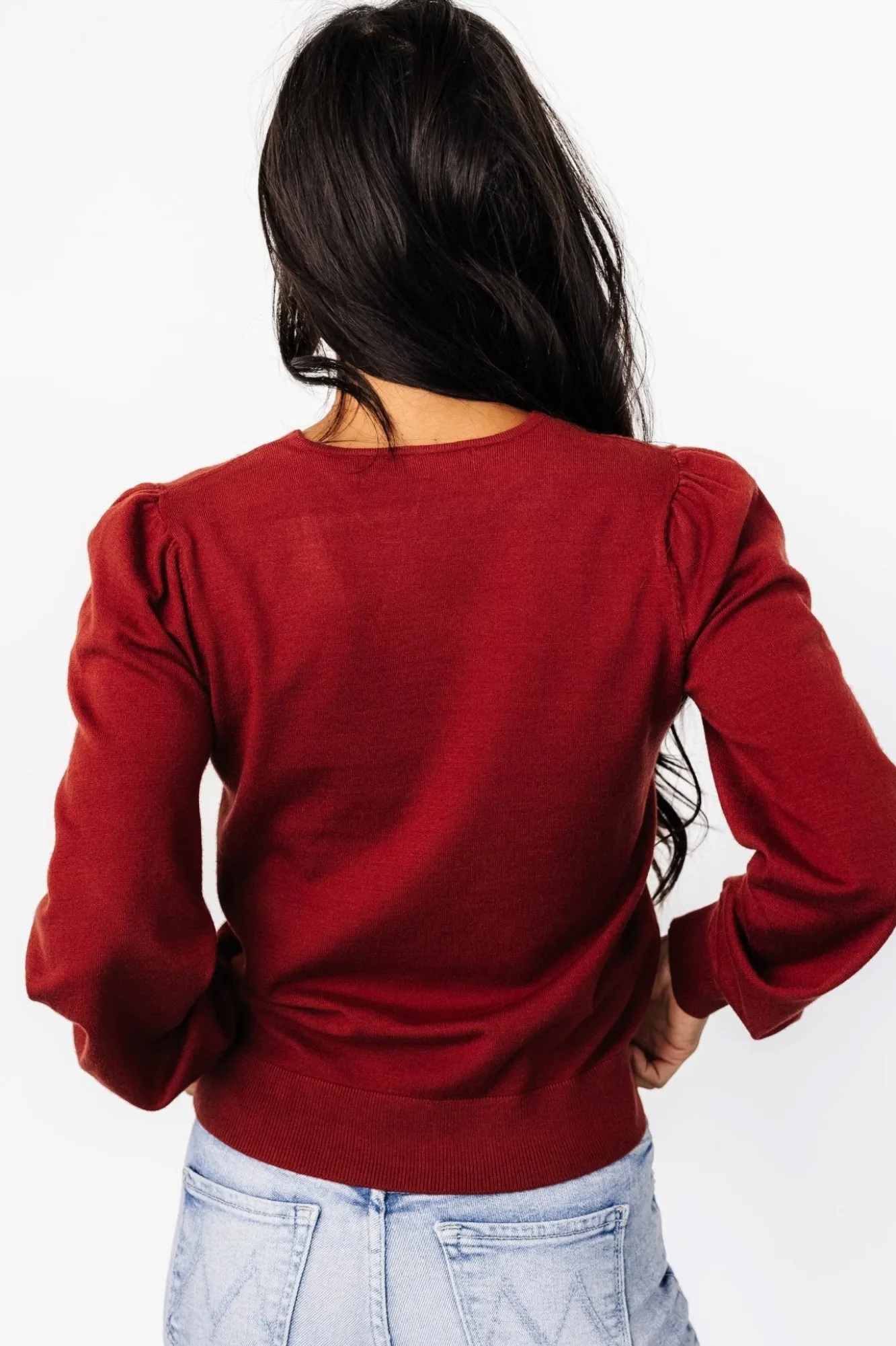 Baltic Born Sheila V Neck Sweater Top |