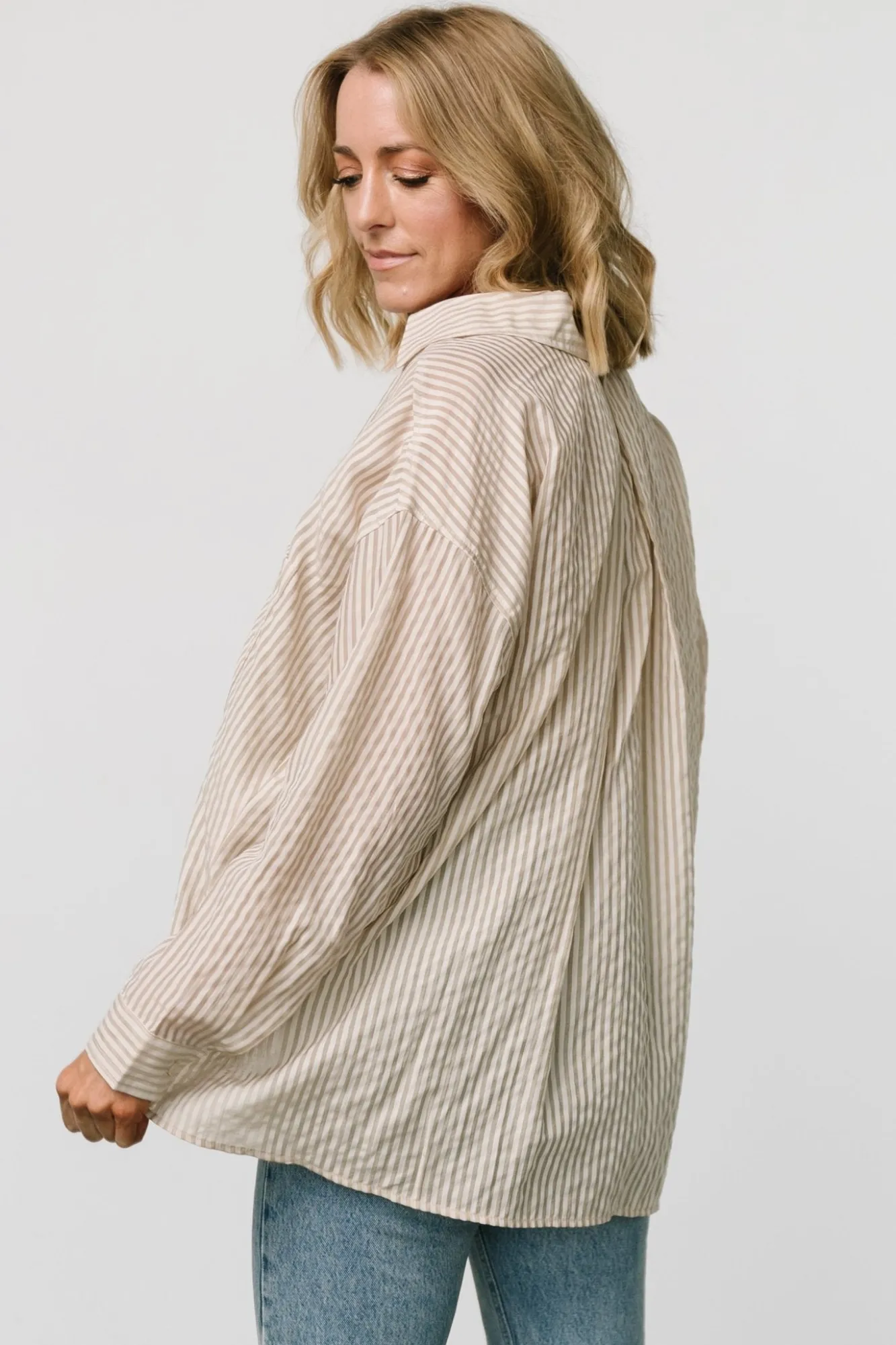Baltic Born Sheldon Striped Oversized Top |