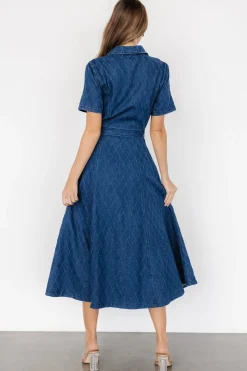 Baltic Born Sheryl Midi Dress | Denim Blue