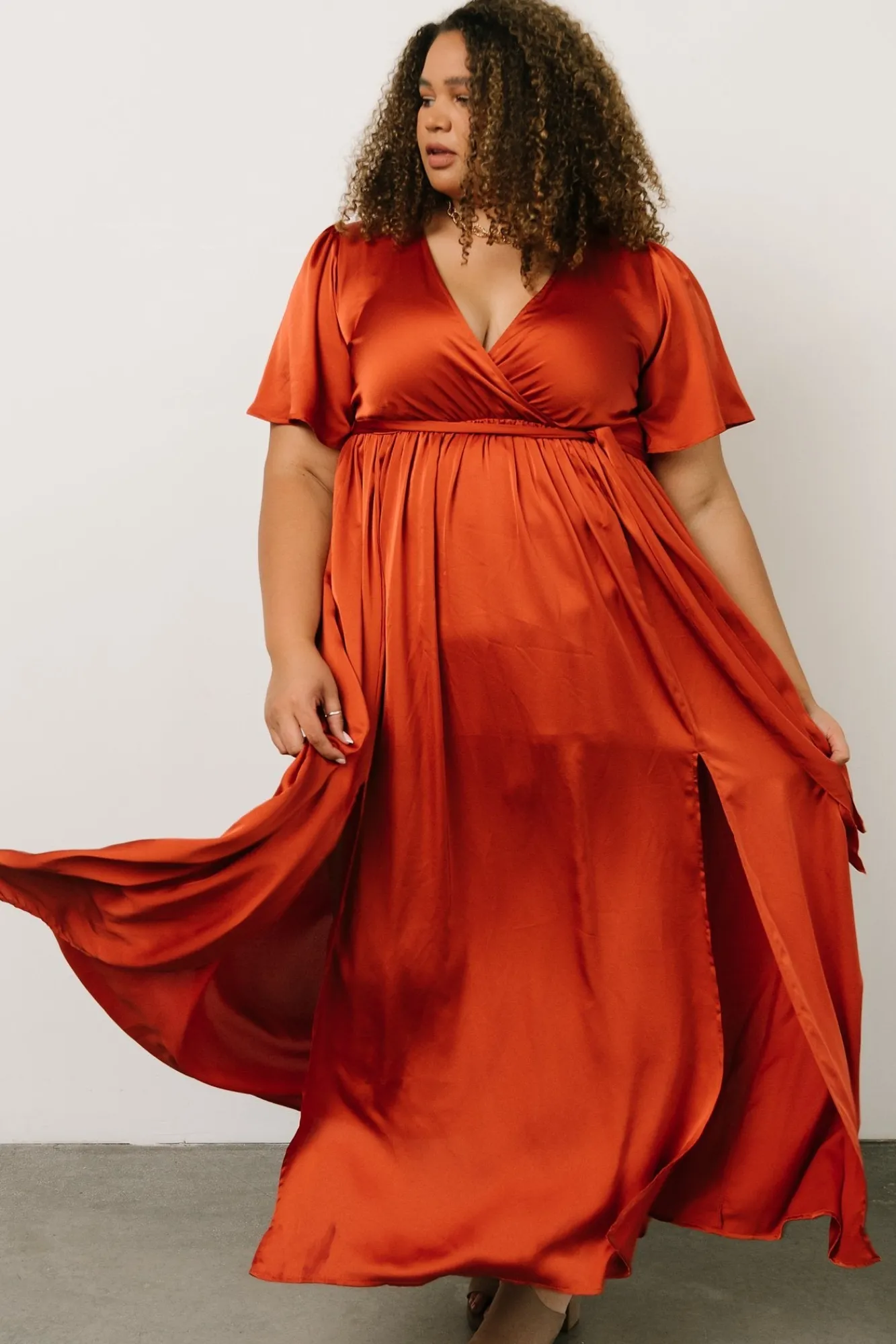 Baltic Born Sicily Satin Maxi Dress |