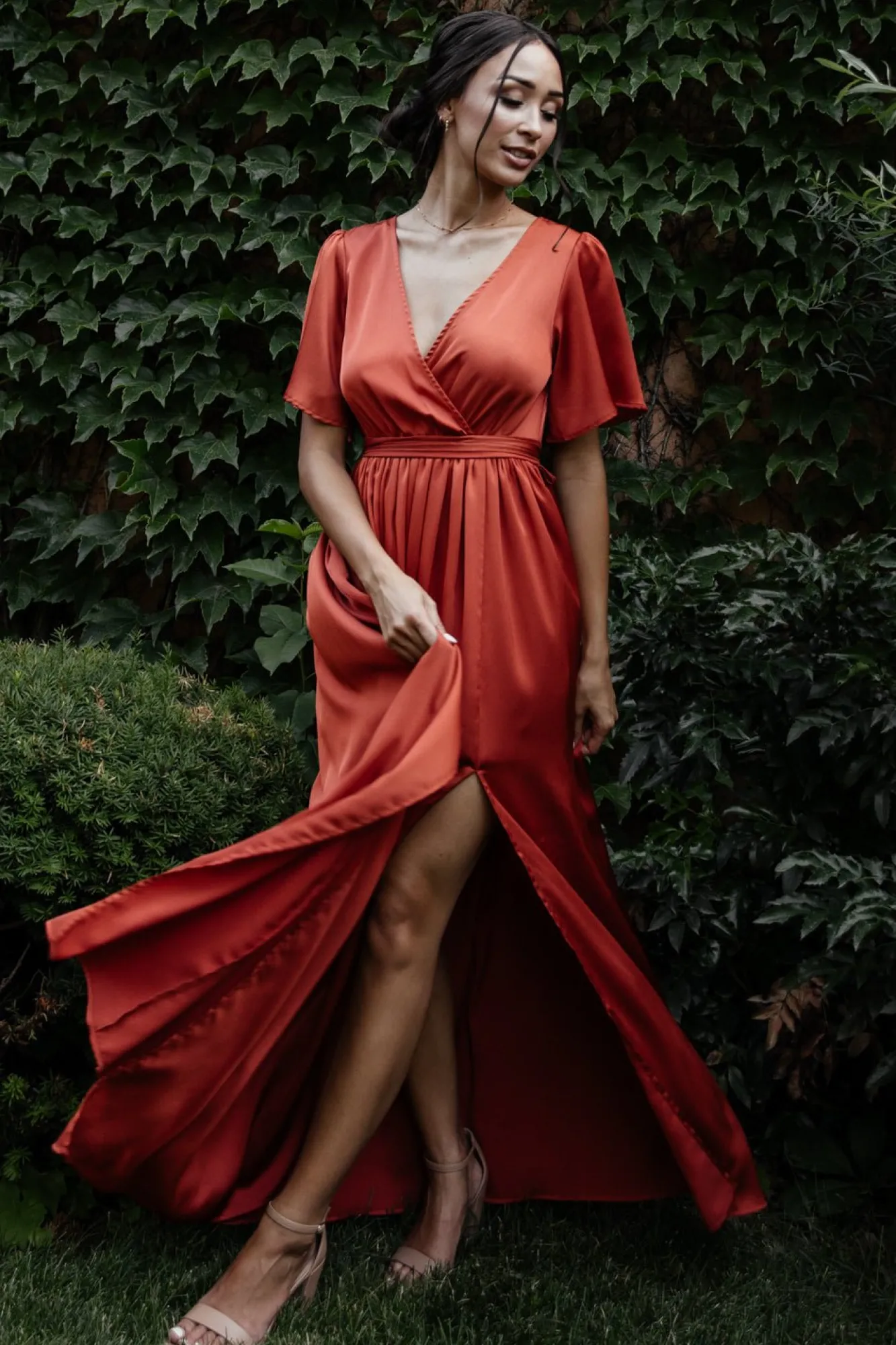 Baltic Born Sicily Satin Maxi Dress |