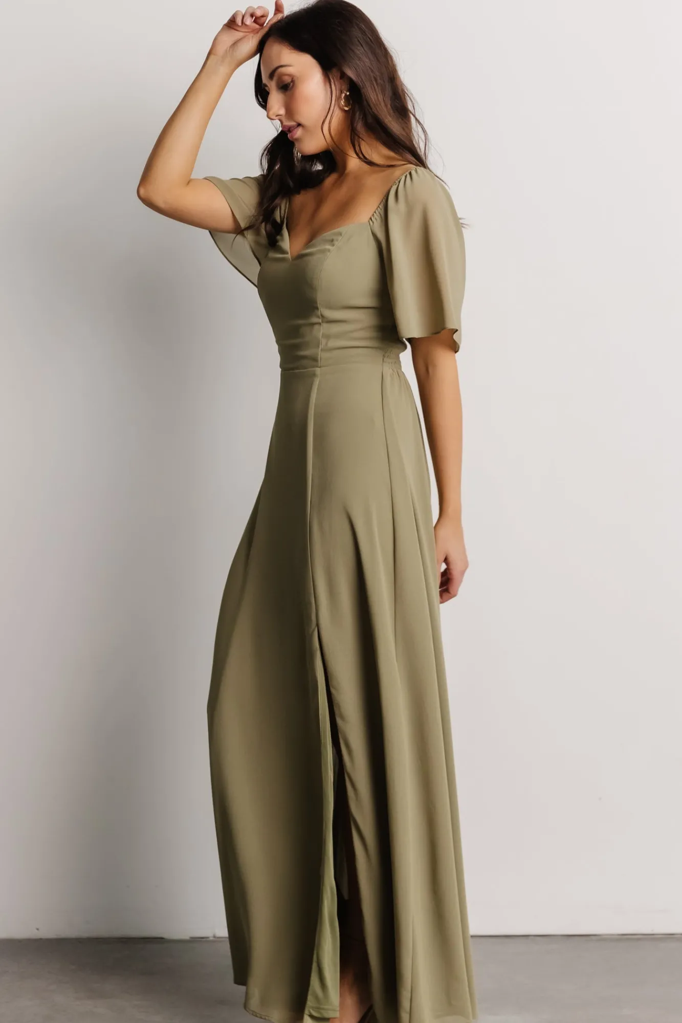 Baltic Born Sierra Sweetheart Maxi Dress | Dusty Olive