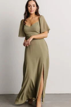 Baltic Born Sierra Sweetheart Maxi Dress | Dusty Olive
