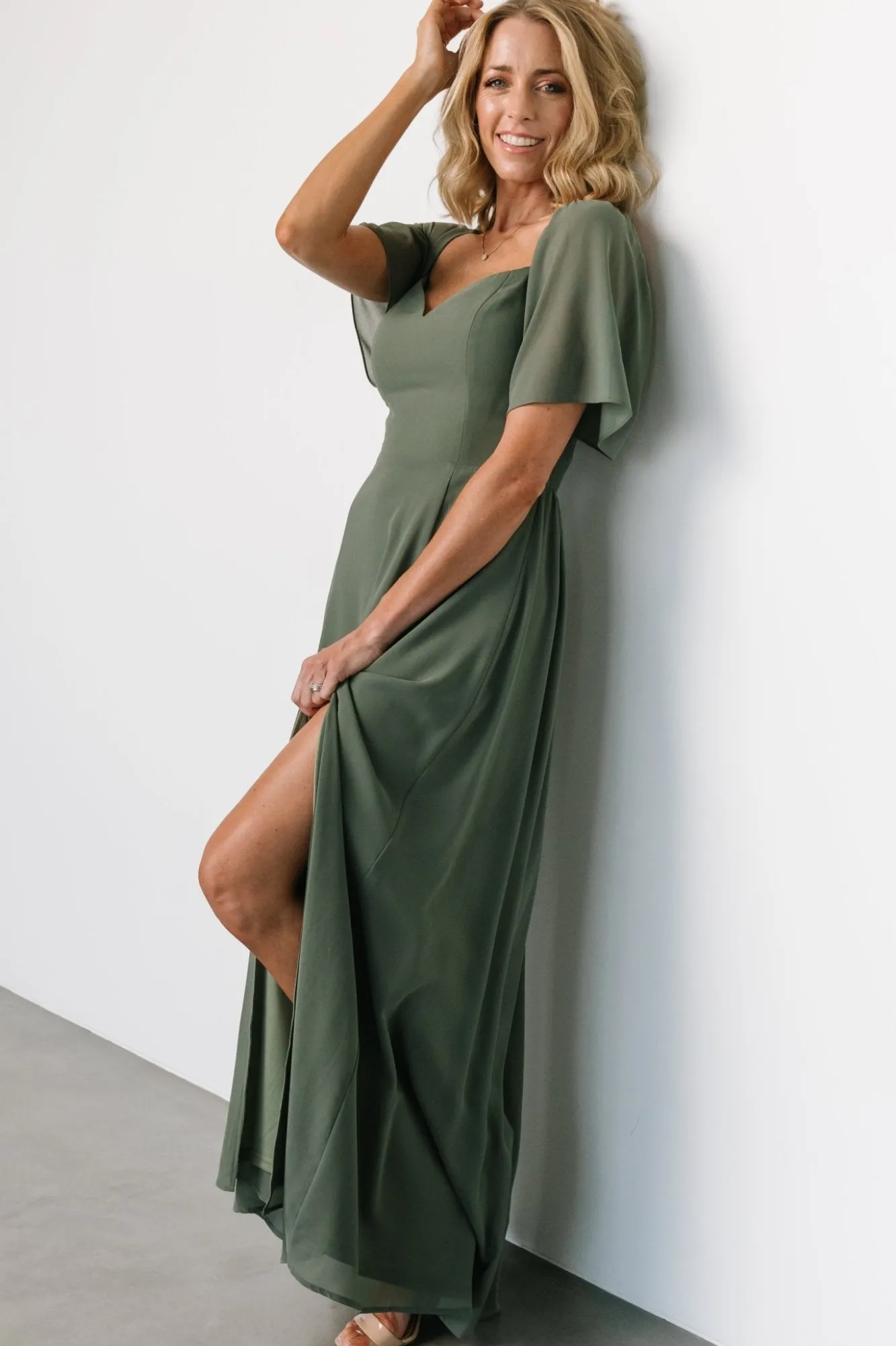 Baltic Born Sierra Sweetheart Maxi Dress | Dark Sage
