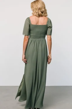 Baltic Born Sierra Sweetheart Maxi Dress | Dark Sage