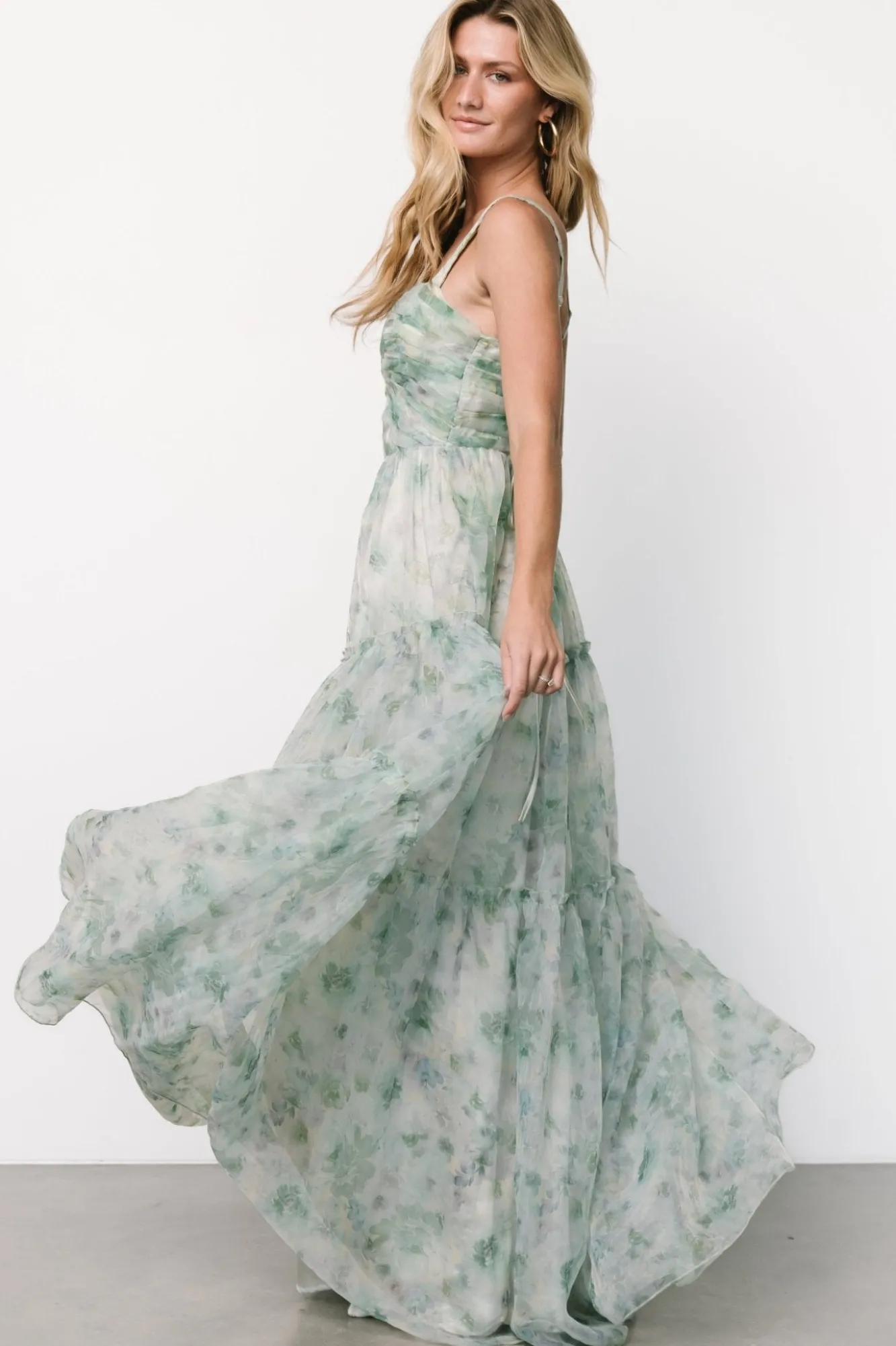 Baltic Born Sinclair Sweetheart Gown | Green Floral