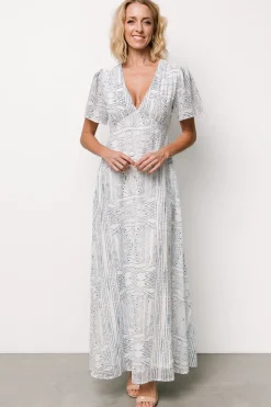 Baltic Born Skyla Deep V Maxi Dress | Blue Print