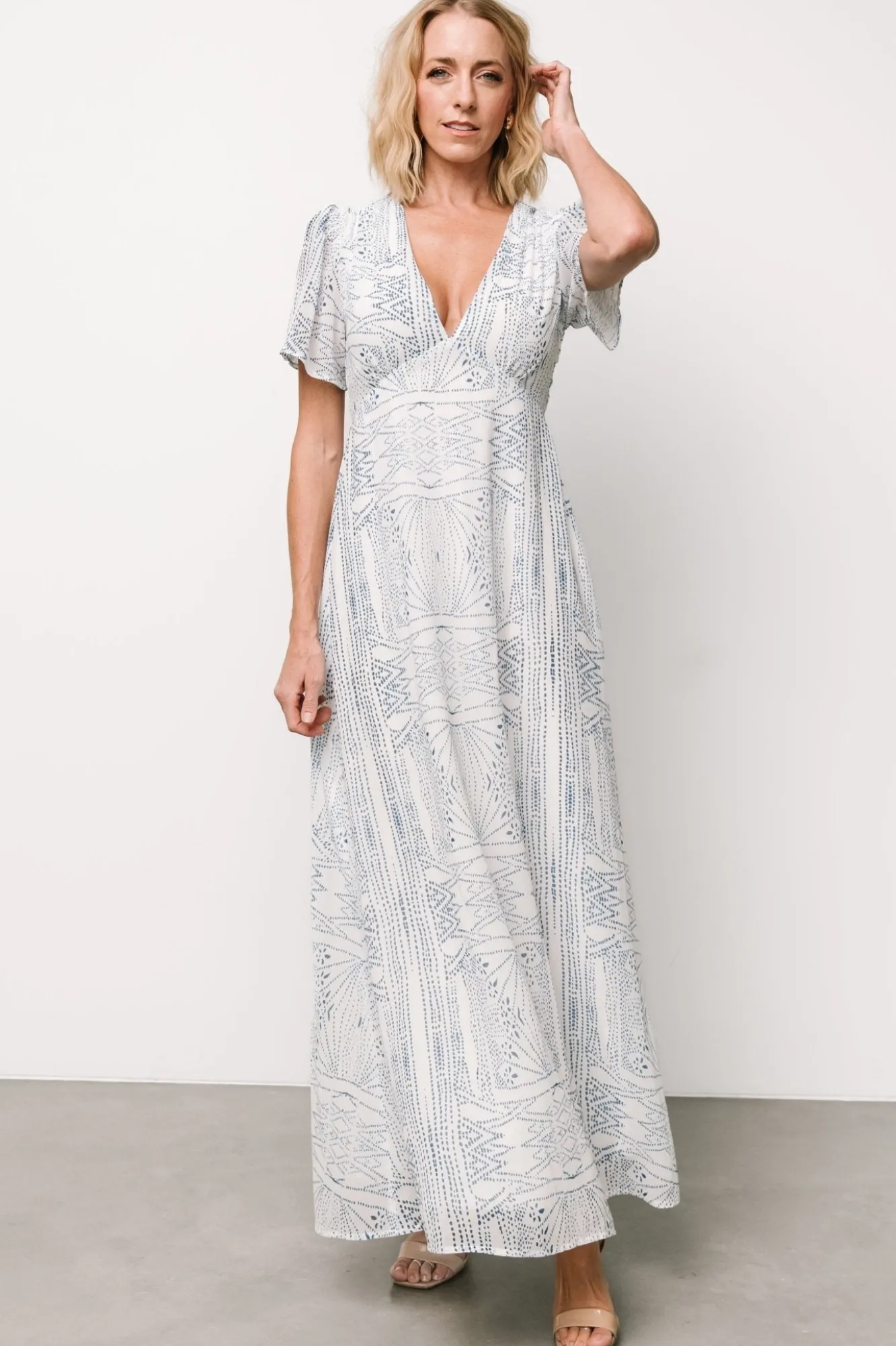 Baltic Born Skyla Deep V Maxi Dress | Blue Print