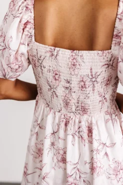Baltic Born Sonnet Short Dress | Blush Floral