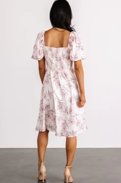 Baltic Born Sonnet Short Dress | Blush Floral
