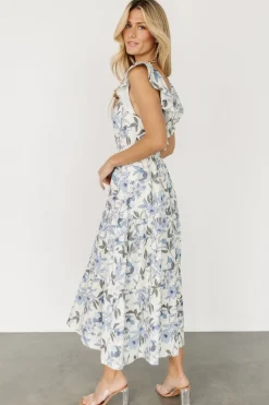 Baltic Born Sorrento Ruffle Dress | Blue Floral