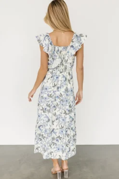 Baltic Born Sorrento Ruffle Dress | Blue Floral