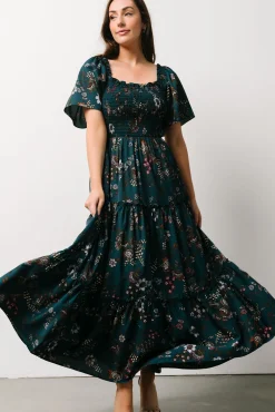 Baltic Born Southampton Smocked Maxi Dress | Jade Blossom