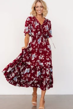 Baltic Born Spell Boho Midi Dress | Ruby Multi Floral