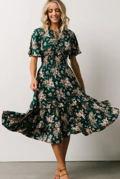 Baltic Born Spell Boho Midi Dress | Topaz + Blush Floral