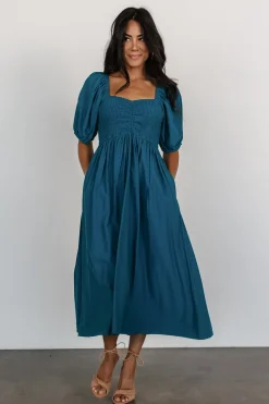 Baltic Born Stefania Midi Dress | Mediterranean Blue
