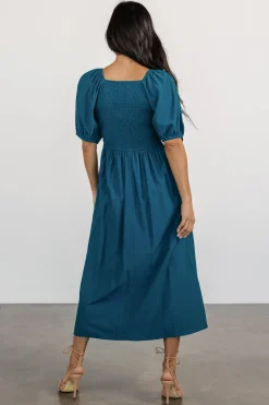 Baltic Born Stefania Midi Dress | Mediterranean Blue